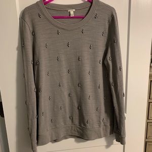 J. Crew beaded sweatshirt